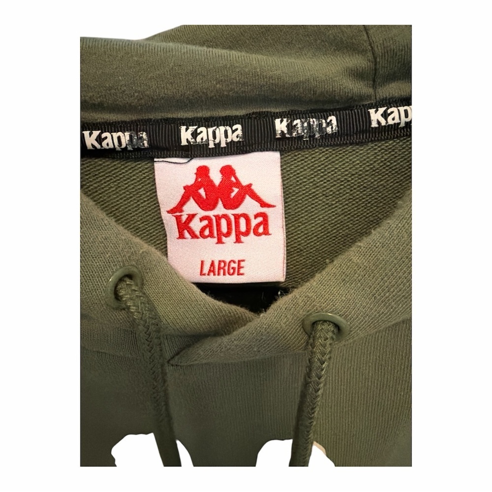 Kappa Olive Green Hoodie size Large - Picture 3 of 5